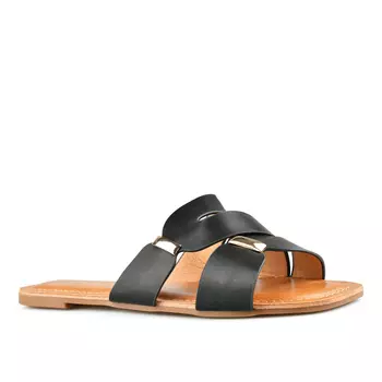 Женские повседневные тапочки черные Tendenz