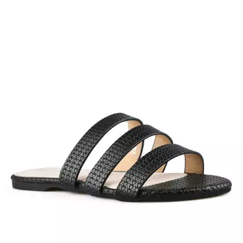 Женские повседневные тапочки черные Tendenz