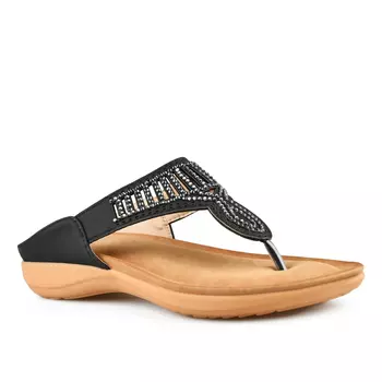 Женские повседневные тапочки черные Tendenz