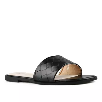 Женские повседневные тапочки черные Tendenz