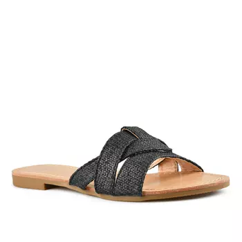 Женские повседневные тапочки черные Tendenz