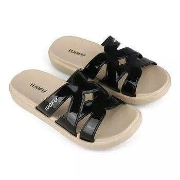 Женские повседневные тапочки черные Tendenz