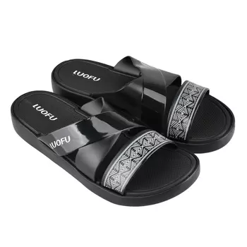 Женские повседневные тапочки черные Tendenz