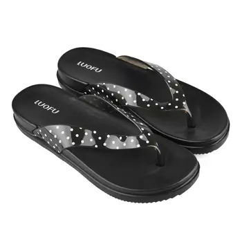 Женские повседневные тапочки черные Tendenz