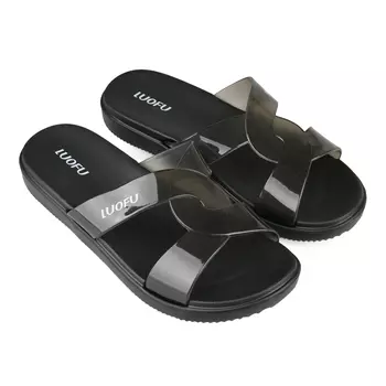 Женские повседневные тапочки черные Tendenz