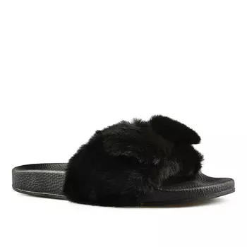 Женские повседневные тапочки черные Tendenz