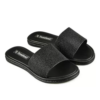 Женские повседневные тапочки черные Tendenz