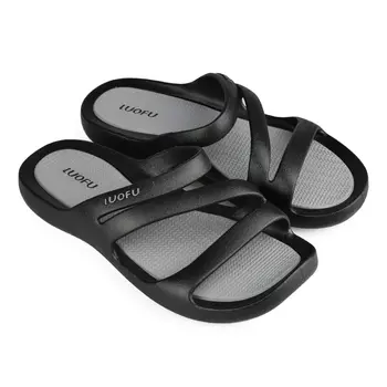 Женские повседневные тапочки черные Tendenz