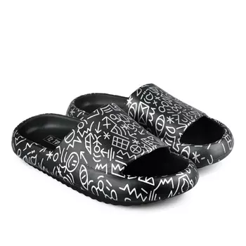 Женские повседневные тапочки черные Tendenz