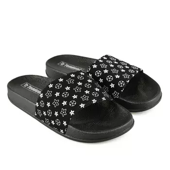 Женские повседневные тапочки черные Tendenz