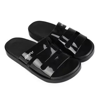 Женские повседневные тапочки черные Tendenz