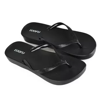 Женские повседневные тапочки черные Tendenz