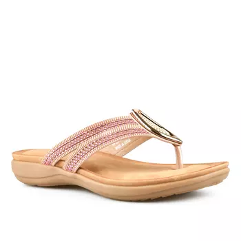 Женские повседневные тапочки розовые Tendenz