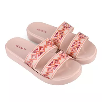 Женские повседневные тапочки розовые Tendenz