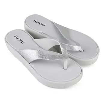 Женские повседневные тапочки серебро Tendenz