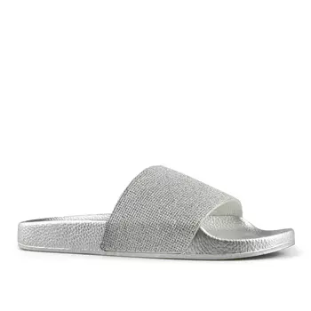 Женские повседневные тапочки серебро Tendenz