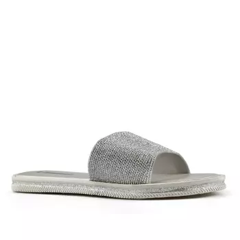 Женские повседневные тапочки серебро Tendenz