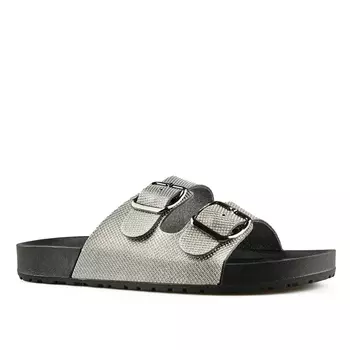 Женские повседневные тапочки серебро Tendenz