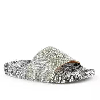 Женские повседневные тапочки серебро Tendenz
