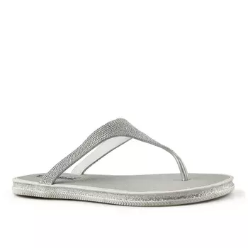 Женские повседневные тапочки серебро Tendenz