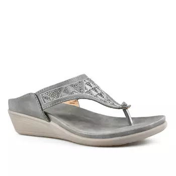 Женские повседневные тапочки серые Tendenz