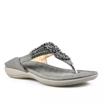 Женские повседневные тапочки серые Tendenz