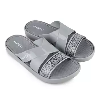 Женские повседневные тапочки серые Tendenz