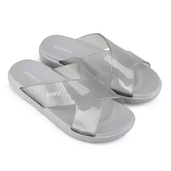 Женские повседневные тапочки серые Tendenz