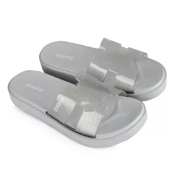 Женские повседневные тапочки серые Tendenz