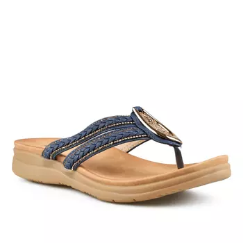 Женские повседневные тапочки синие Tendenz