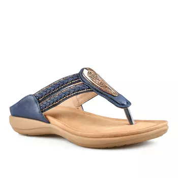 Женские повседневные тапочки синие Tendenz