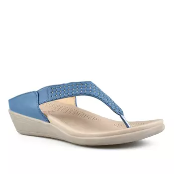 Женские повседневные тапочки синие Tendenz