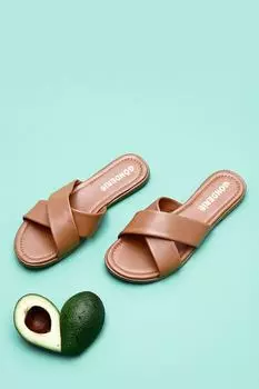 Женские повседневные тапочки Taba Antique Gn из натуральной кожи GNDER(R), коричневый