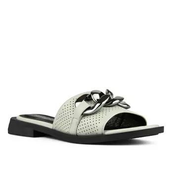 Женские повседневные тапочки зеленые Tendenz