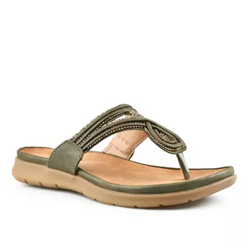 Женские повседневные тапочки зеленые Tendenz