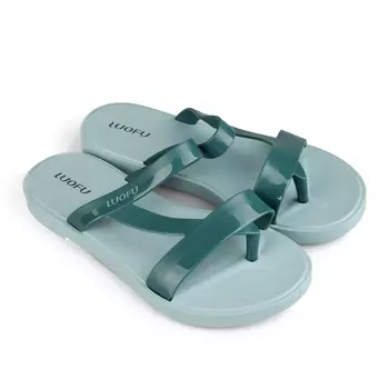 Женские повседневные тапочки зеленые Tendenz