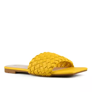 Женские повседневные тапочки желтые Tendenz