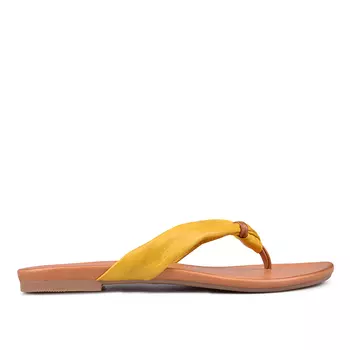 Женские повседневные тапочки желтые Tendenz