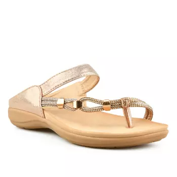 Женские повседневные тапочки золотые Tendenz