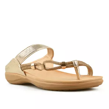 Женские повседневные тапочки золотые Tendenz