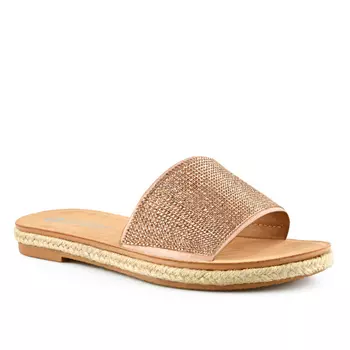 Женские повседневные тапочки золотые Tendenz