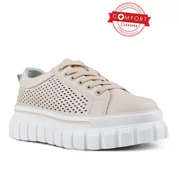 Женские повседневные туфли бежевого цвета на платформе Tendenz