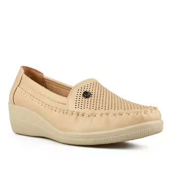 Женские повседневные туфли бежевого цвета на платформе Tendenz
