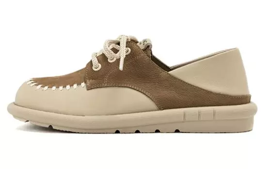 Женские повседневные туфли женские цвета хаки и абрикоса Aokang