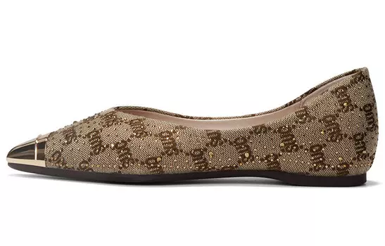 Женские повседневные туфли женские низкие бежевые Oms