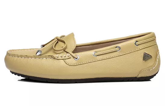 Женские повседневные туфли женские низкие рыжевато-желтые Everau