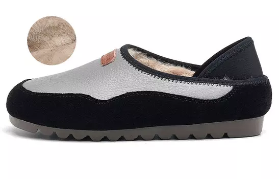 Женские повседневные туфли женские низкие серебристо-серый Oulisasi