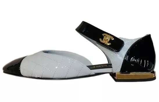 Женские повседневные туфли женские с низким верхом светло-серые Chanel