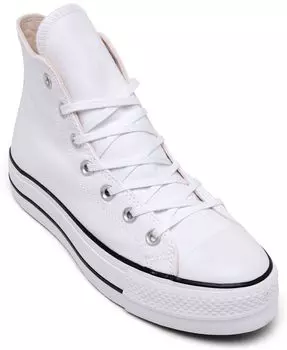 Женские повседневные высокие кеды на платформе Chuck Taylor All Star Lift Line от Finish Line Converse, белый