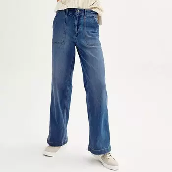 Женские практичные широкие джинсы Sonoma Goods For Life, цвет Medium Wash
